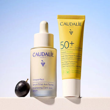 Caudalie Vinoperfect Σετ Αντιηλιακή Κρέμα Προσώπου SPF50 και Serum Κατά των Πανάδων